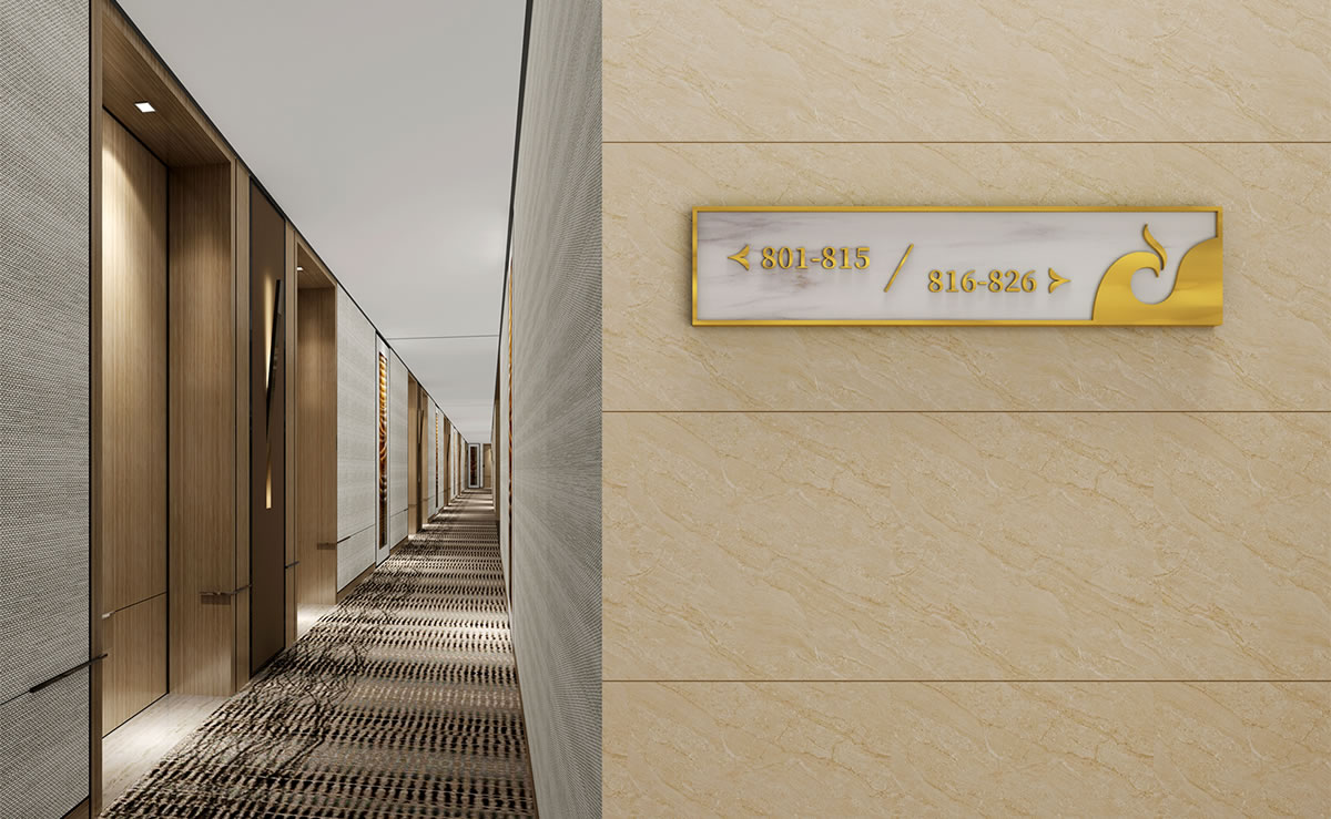 中保國際酒店品牌形象設計,中保國際酒店導示系統設計,中保國際酒店導示系統規劃,中保國際酒店標識設計