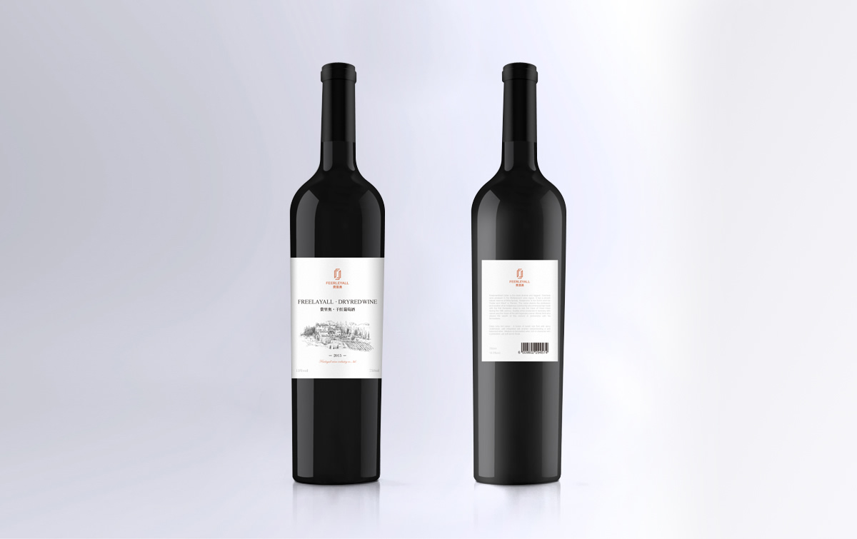 費里奧紅酒品牌標志設計,費里奧紅酒瓶貼設計,費里奧紅酒包裝設計,費里奧品牌設計,高端紅酒包裝設計